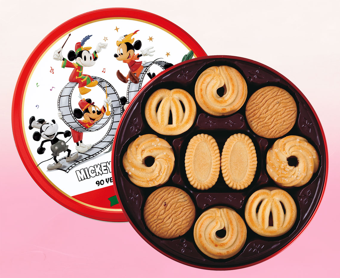 ２０１８クリスマス限定お菓子特集 バタークッキー缶 ミッキーマウス みんなのおかし市場