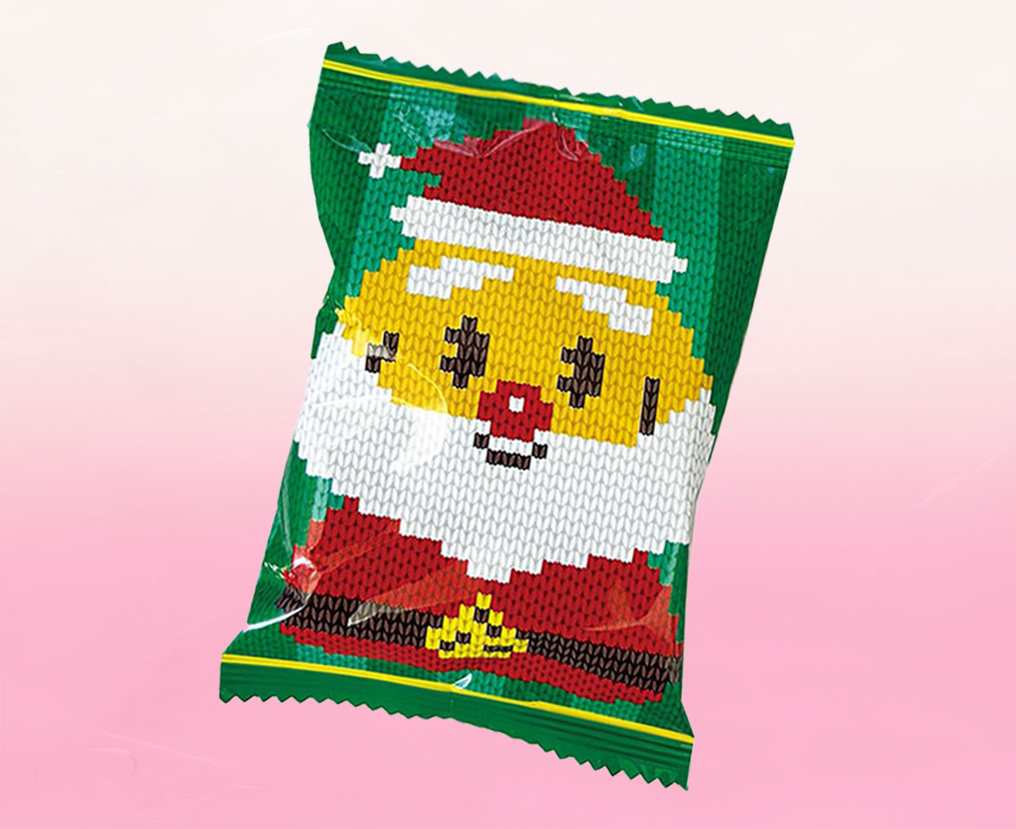 ２枚おにぎりせんべいクリスマス